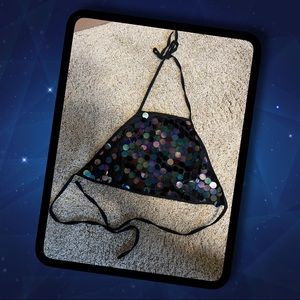 ❌DONATED❌ Sequinned Halter Top🔴